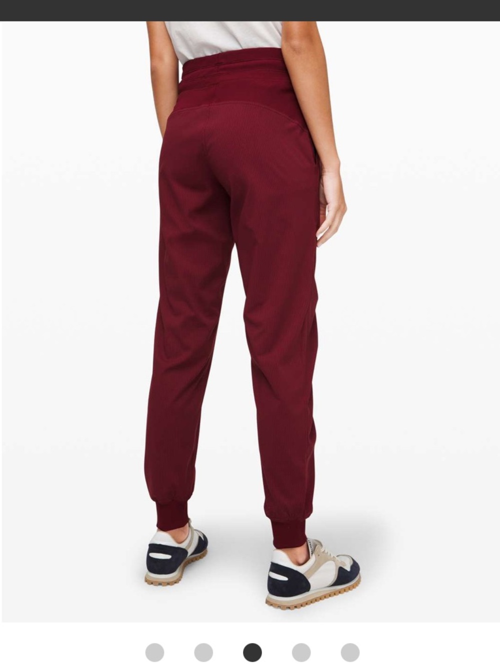 lululemon sz 8 Dance Studio Jogger Deep Rouge Red athleisure loungewear comfy